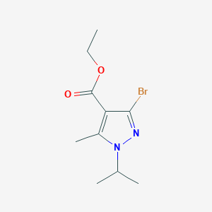 molecular formula C10H15BrN2O2 B2918899 Ethyl 3-bromo-5-methyl-1-propan-2-ylpyrazole-4-carboxylate CAS No. 1946812-59-4