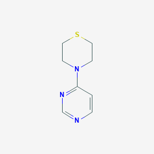 molecular formula C8H11N3S B2918918 4-(Pyrimidin-4-yl)thiomorpholine CAS No. 1865190-98-2