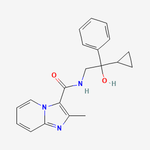molecular formula C20H21N3O2 B2918934 N-(2-cyclopropyl-2-hydroxy-2-phenylethyl)-2-methylimidazo[1,2-a]pyridine-3-carboxamide CAS No. 1421508-38-4