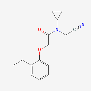 molecular formula C15H18N2O2 B2919045 N-(cyanomethyl)-N-cyclopropyl-2-(2-ethylphenoxy)acetamide CAS No. 1252149-28-2