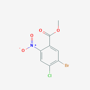 molecular formula C8H5BrClNO4 B2919119 Methyl 5-bromo-4-chloro-2-nitrobenzoate CAS No. 1820703-50-1