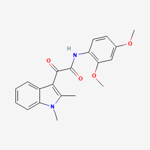 molecular formula C20H20N2O4 B2919181 N-(2,4-dimethoxyphenyl)-2-(1,2-dimethyl-1H-indol-3-yl)-2-oxoacetamide CAS No. 862831-71-8