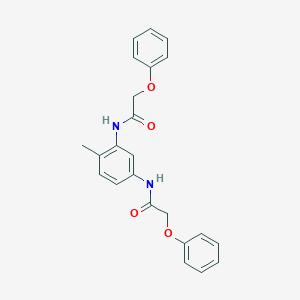 molecular formula C23H22N2O4 B291919 N-[4-methyl-3-[(2-phenoxyacetyl)amino]phenyl]-2-phenoxyacetamide 