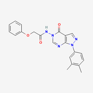 molecular formula C21H19N5O3 B2919246 N-(1-(3,4-dimethylphenyl)-4-oxo-1H-pyrazolo[3,4-d]pyrimidin-5(4H)-yl)-2-phenoxyacetamide CAS No. 899738-40-0