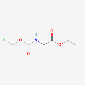 B2919278 Ethyl 2-(((chloromethoxy)carbonyl)amino)acetate CAS No. 1378698-27-1