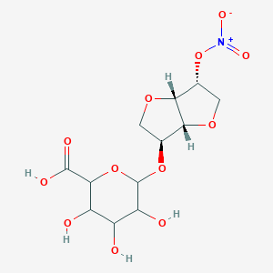 6-[[(3S,3aR,6R,6aS)-6-nitrooxy-2,3,3a,5,6,6a-hexahydrofuro[3,2-b]furan-3-yl]oxy]-3,4,5-trihydroxyoxane-2-carboxylic acid