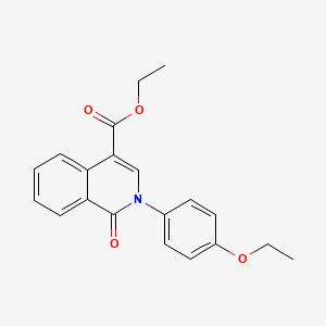 molecular formula C20H19NO4 B2919301 Ethyl 2-(4-ethoxyphenyl)-1-oxo-1,2-dihydroisoquinoline-4-carboxylate CAS No. 1030096-09-3