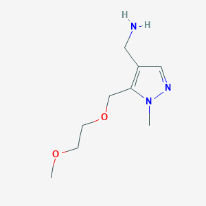 [5-(2-Methoxyethoxymethyl)-1-methylpyrazol-4-yl]methanamine