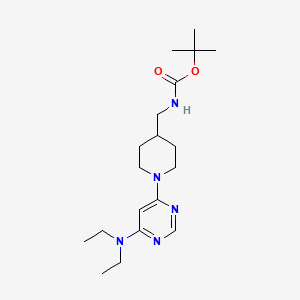 tert-Butyl ((1-(6-(diethylamino)pyrimidin-4-yl)piperidin-4-yl)methyl)carbamate