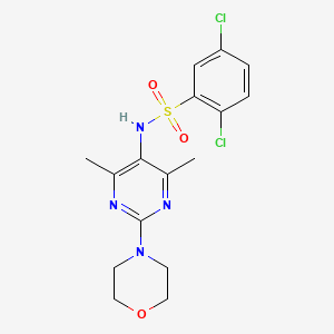2,5-dichloro-N-(4,6-dimethyl-2-morpholinopyrimidin-5-yl)benzenesulfonamide