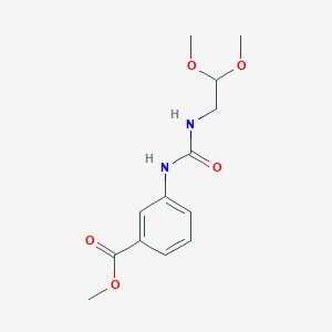 molecular formula C13H18N2O5 B2919455 Methyl 3-{[(2,2-dimethoxyethyl)carbamoyl]amino}benzoate CAS No. 1909325-44-5