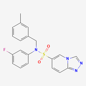 molecular formula C20H17FN4O2S B2919535 N-(3-fluorophenyl)-N-[(3-methylphenyl)methyl]-[1,2,4]triazolo[4,3-a]pyridine-6-sulfonamide CAS No. 1251705-03-9