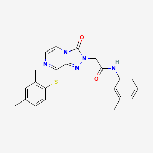 B2919537 2-{8-[(2,4-dimethylphenyl)sulfanyl]-3-oxo[1,2,4]triazolo[4,3-a]pyrazin-2(3H)-yl}-N-(3-methylphenyl)acetamide CAS No. 1251613-34-9