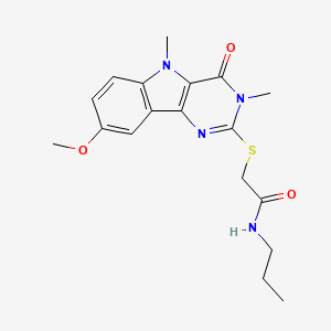 N-(2,5-dimethylphenyl)-4-(4-ethyl-3-oxo-3,4-dihydroquinoxalin-2-yl)benzamide