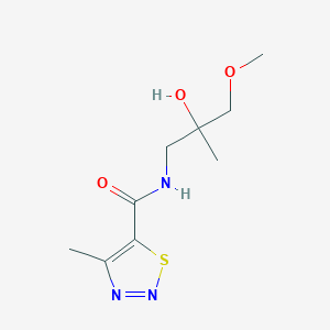 N-(2-hydroxy-3-methoxy-2-methylpropyl)-4-methyl-1,2,3-thiadiazole-5-carboxamide