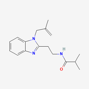 2-methyl-N-[2-[1-(2-methylprop-2-enyl)benzimidazol-2-yl]ethyl]propanamide