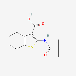 2-[(2,2-Dimethylpropanoyl)amino]-4,5,6,7-tetrahydro-1-benzothiophene-3-carboxylic acid