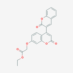 B2919706 Ethyl 2-[2-oxo-4-(2-oxochromen-3-yl)chromen-7-yl]oxyacetate CAS No. 869079-41-4