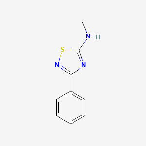 molecular formula C9H9N3S B2919711 N-methyl-3-phenyl-1,2,4-thiadiazol-5-amine CAS No. 17467-32-2