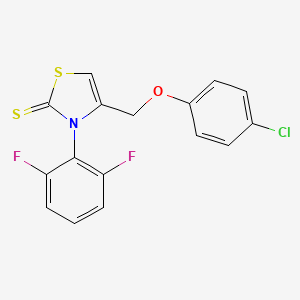 4-[(4-chlorophenoxy)methyl]-3-(2,6-difluorophenyl)-1,3-thiazole-2(3H)-thione