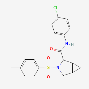 N-(4-chlorophenyl)-3-[(4-methylphenyl)sulfonyl]-3-azabicyclo[3.1.0]hexane-2-carboxamide