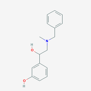 molecular formula C16H19NO2 B029200 3-[2-[Benzyl(methyl)amino]-1-hydroxyethyl]phenol CAS No. 1159977-09-9