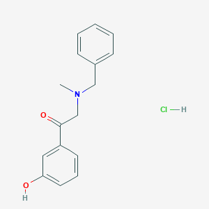molecular formula C16H18ClNO2 B029201 Benzyl(3-hydroxyphenacyl)methylammonium chloride CAS No. 71786-67-9