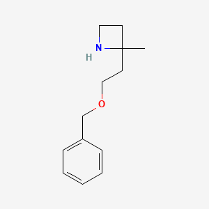 molecular formula C13H19NO B2920127 2-Methyl-2-(2-phenylmethoxyethyl)azetidine CAS No. 2416230-22-1