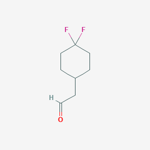 molecular formula C8H12F2O B2920146 2-(4,4-Difluorocyclohexyl)acetaldehyde CAS No. 959600-89-6