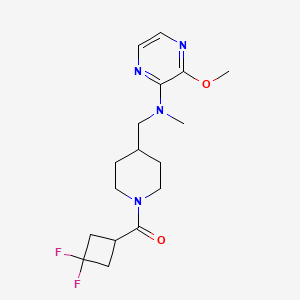 (3,3-Difluorocyclobutyl)-[4-[[(3-methoxypyrazin-2-yl)-methylamino]methyl]piperidin-1-yl]methanone