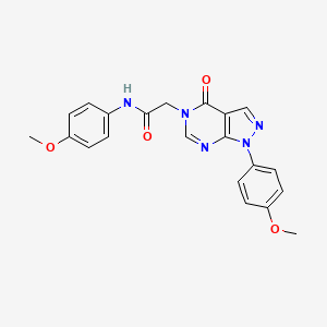 N-(4-methoxyphenyl)-2-[1-(4-methoxyphenyl)-4-oxopyrazolo[3,4-d]pyrimidin-5-yl]acetamide