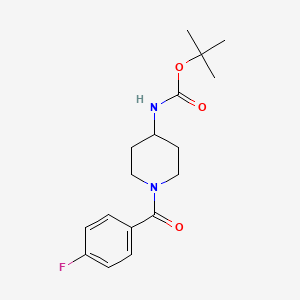 molecular formula C17H23FN2O3 B2920165 tert-Butyl 1-(4-fluorobenzoyl)piperidin-4-ylcarbamate CAS No. 1286274-34-7