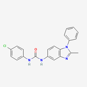 1-(4-chlorophenyl)-3-(2-methyl-1-phenyl-1H-1,3-benzodiazol-5-yl)urea