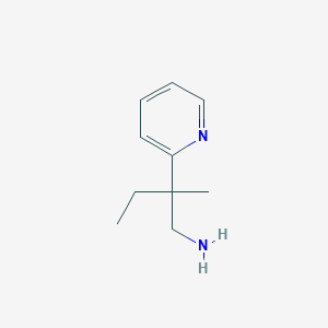 B2920168 2-Methyl-2-pyridin-2-ylbutan-1-amine CAS No. 1501793-70-9