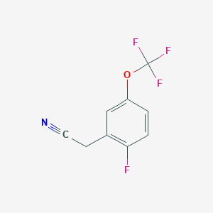 molecular formula C9H5F4NO B2920175 2-Fluoro-5-(trifluoromethoxy)phenylacetonitrile CAS No. 886497-94-5