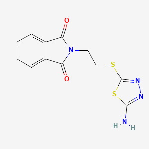 2-(2-((5-Amino-1,3,4-thiadiazol-2-yl)thio)ethyl)isoindoline-1,3-dione