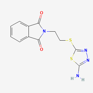 2-{2-[(5-amino-1,3,4-thiadiazol-2-yl)thio]ethyl}-1H-isoindole-1,3(2H)-dione