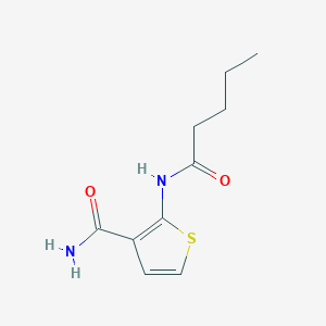 molecular formula C10H14N2O2S B2920202 2-Pentanamidothiophene-3-carboxamide CAS No. 896680-63-0