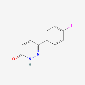 molecular formula C10H7IN2O B2920218 6-(4-iodophenyl)pyridazin-3(2H)-one CAS No. 586950-22-3