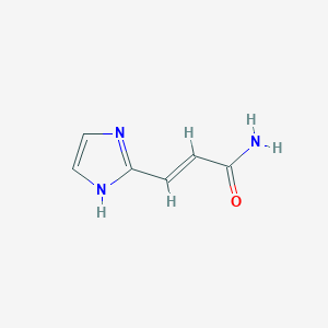 molecular formula C6H7N3O B2920230 (2E)-3-(1H-imidazol-2-yl)prop-2-enamide CAS No. 1000568-69-3