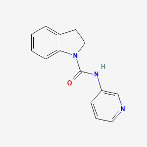 molecular formula C14H13N3O B2920373 N-(pyridin-3-yl)indoline-1-carboxamide 