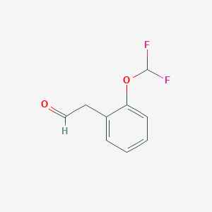 molecular formula C9H8F2O2 B2920404 2-[2-(Difluoromethoxy)phenyl]acetaldehyde CAS No. 1343623-94-8
