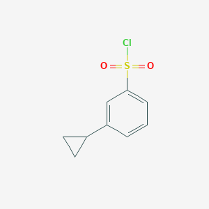 molecular formula C9H9ClO2S B2920406 3-Cyclopropyl-benzenesulfonyl chloride CAS No. 958651-12-2
