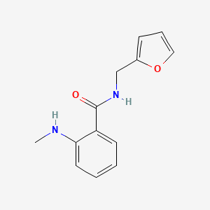 molecular formula C13H14N2O2 B2920428 N-(furan-2-ylmethyl)-2-(methylamino)benzamide CAS No. 348612-47-5