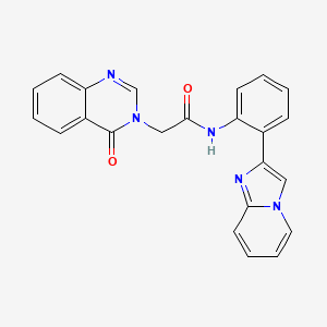 N-(2-(imidazo[1,2-a]pyridin-2-yl)phenyl)-2-(4-oxoquinazolin-3(4H)-yl)acetamide