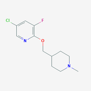 5-Chloro-3-fluoro-2-[(1-methylpiperidin-4-yl)methoxy]pyridine