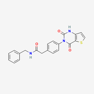 N-benzyl-2-(4-(2,4-dioxo-1,2-dihydrothieno[3,2-d]pyrimidin-3(4H)-yl)phenyl)acetamide