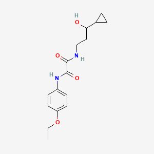 molecular formula C16H22N2O4 B2920489 N1-(3-cyclopropyl-3-hydroxypropyl)-N2-(4-ethoxyphenyl)oxalamide CAS No. 1396876-54-2