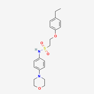 molecular formula C20H26N2O4S B2920535 2-(4-ethylphenoxy)-N-(4-morpholinophenyl)ethanesulfonamide CAS No. 1351617-63-4