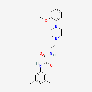 molecular formula C23H30N4O3 B2920597 N'-(3,5-dimethylphenyl)-N-{2-[4-(2-methoxyphenyl)piperazin-1-yl]ethyl}ethanediamide CAS No. 1049420-39-4